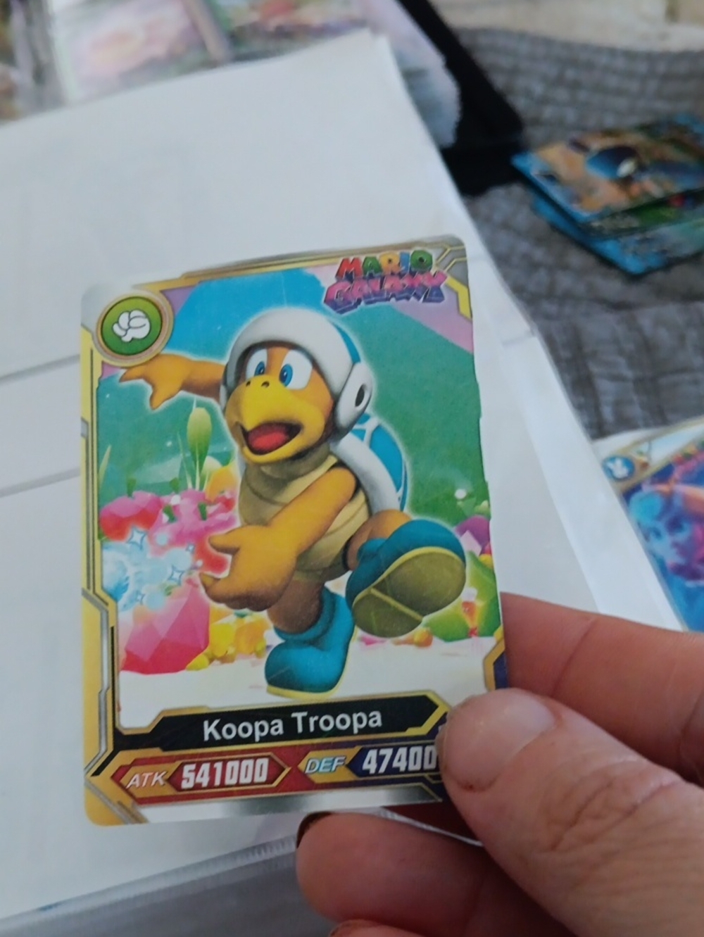 Nintendo Koopa Troopa Card - Blue, Yellow, Green